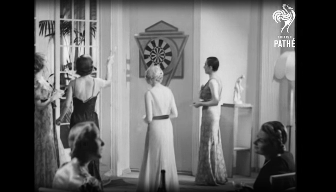 ダーツの楽しみ方はもっと自由で良い!(1900年代前半のダーツ動画)